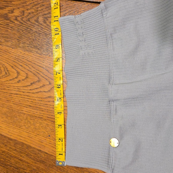 Pomme Light Gray Equestrian Silicone Full Seat Riding Tights Breeches Size XS - Picture 3 of 13